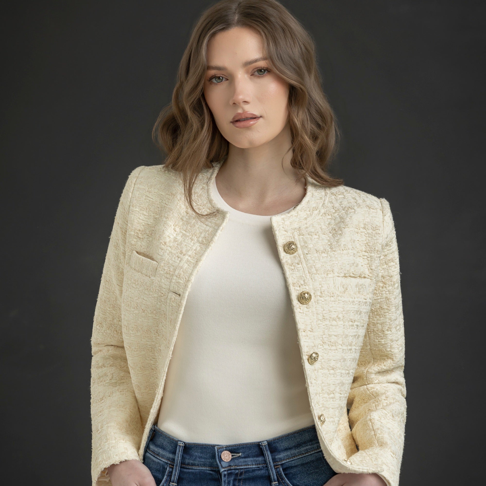 Kent Blazer in Ivory