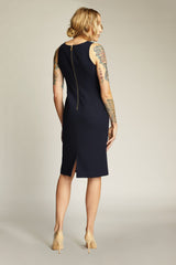 Keswick Sheath Dress-Navy