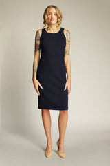 Keswick Sheath Dress-Navy
